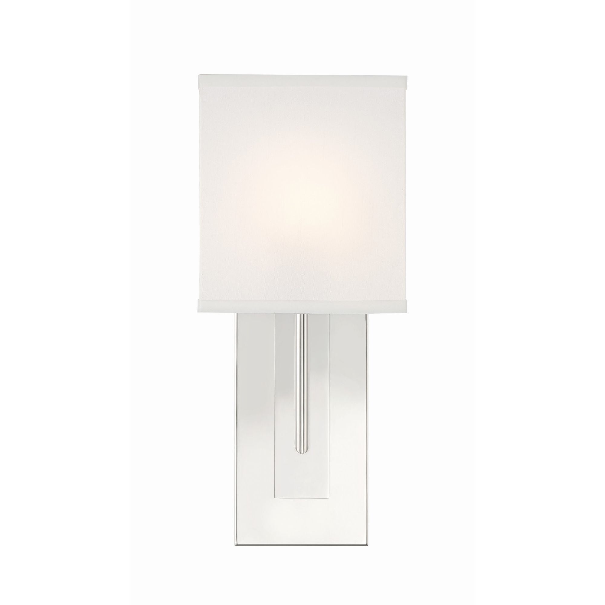 Brent 6.5'' Polished Nickel Sconce Silver 6.5"W x 15"H x 4"D