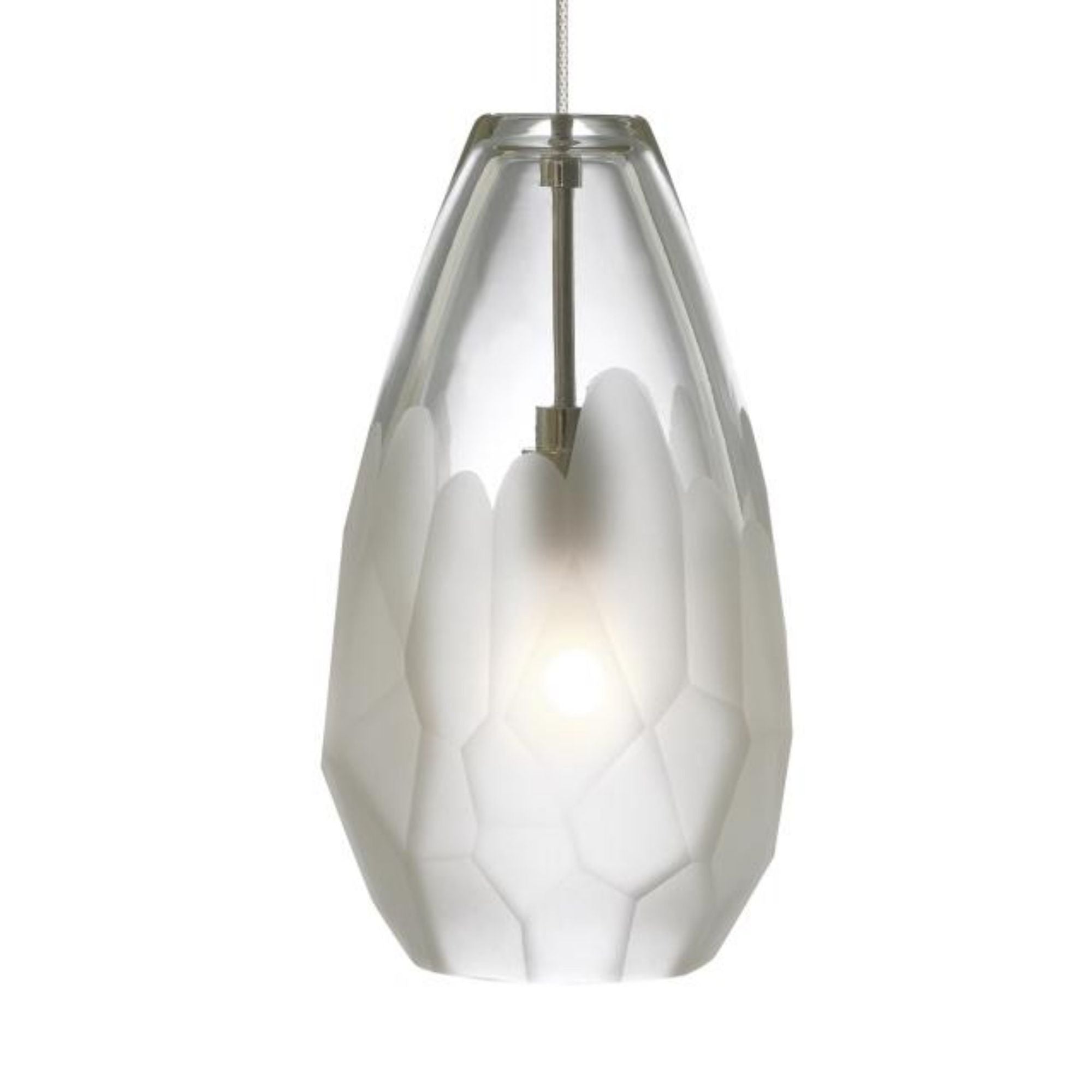 Briolette Pendant FreeJack 1-Light Xenon 3000K Satin Nickel by Sean Lavin