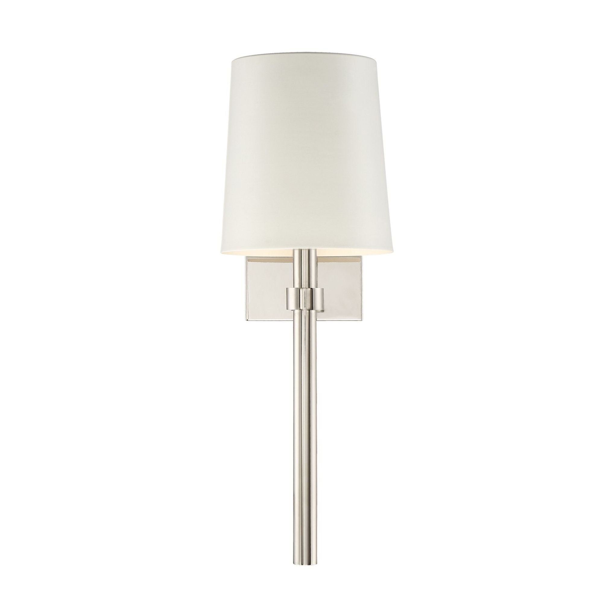 Bromley 1 Light Polished Nickel Wall Mount