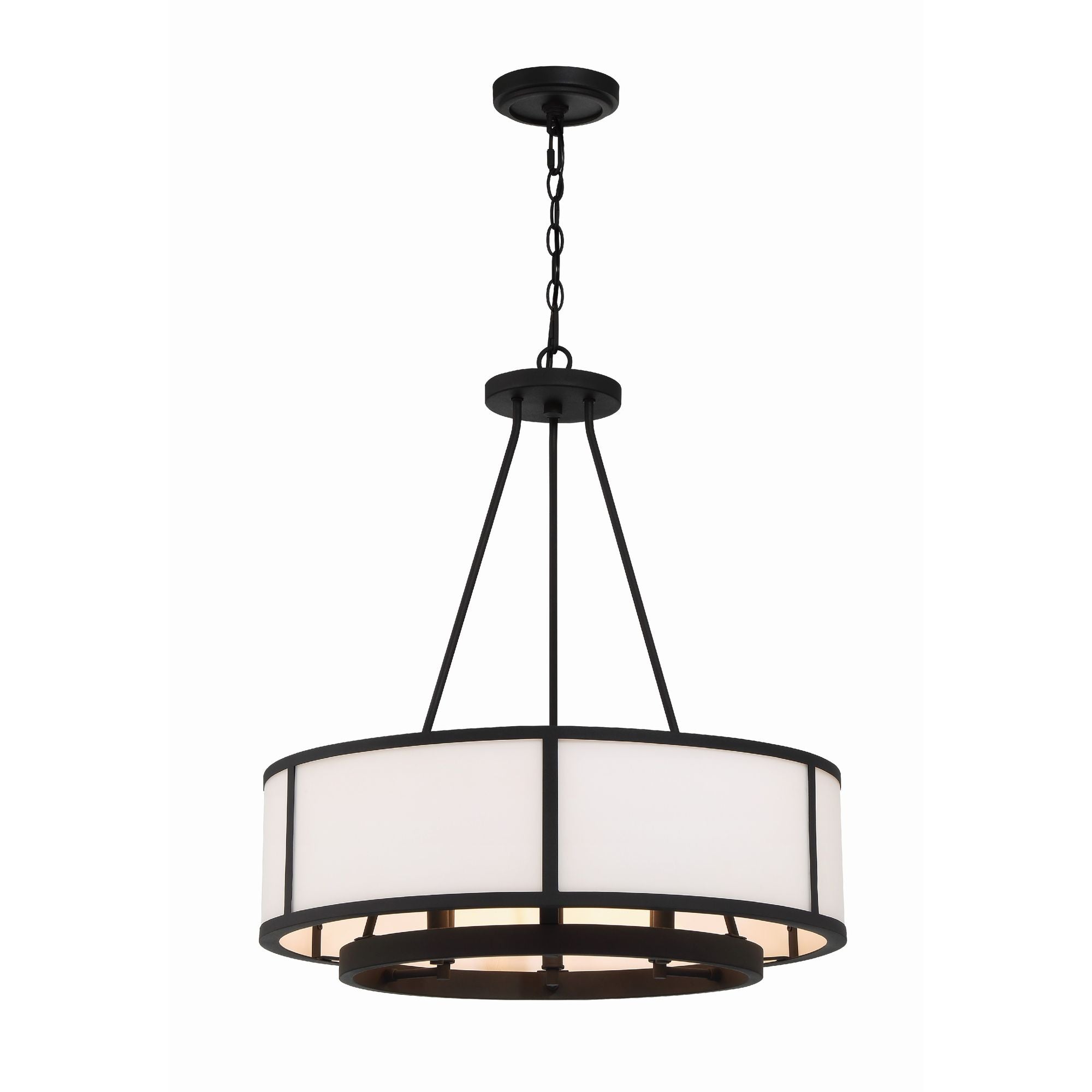 Bryant 6 Light Black Forged Chandelier 24"W x 27.75"H x 24"D