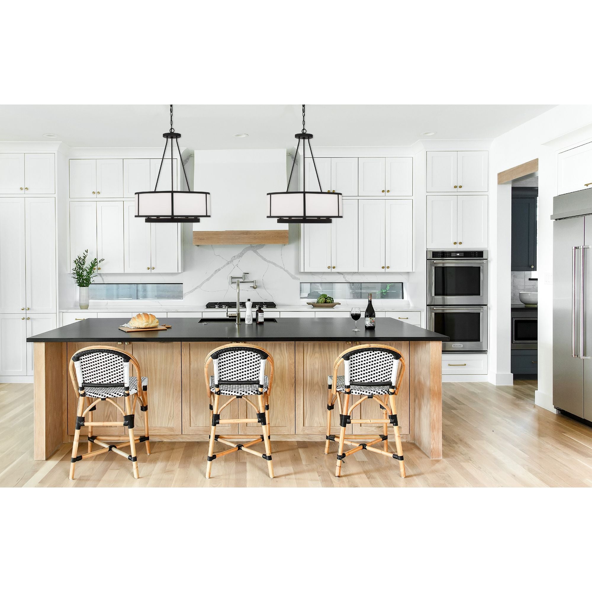 Bryant 6 Light Black Forged Chandelier 24"W x 27.75"H x 24"D