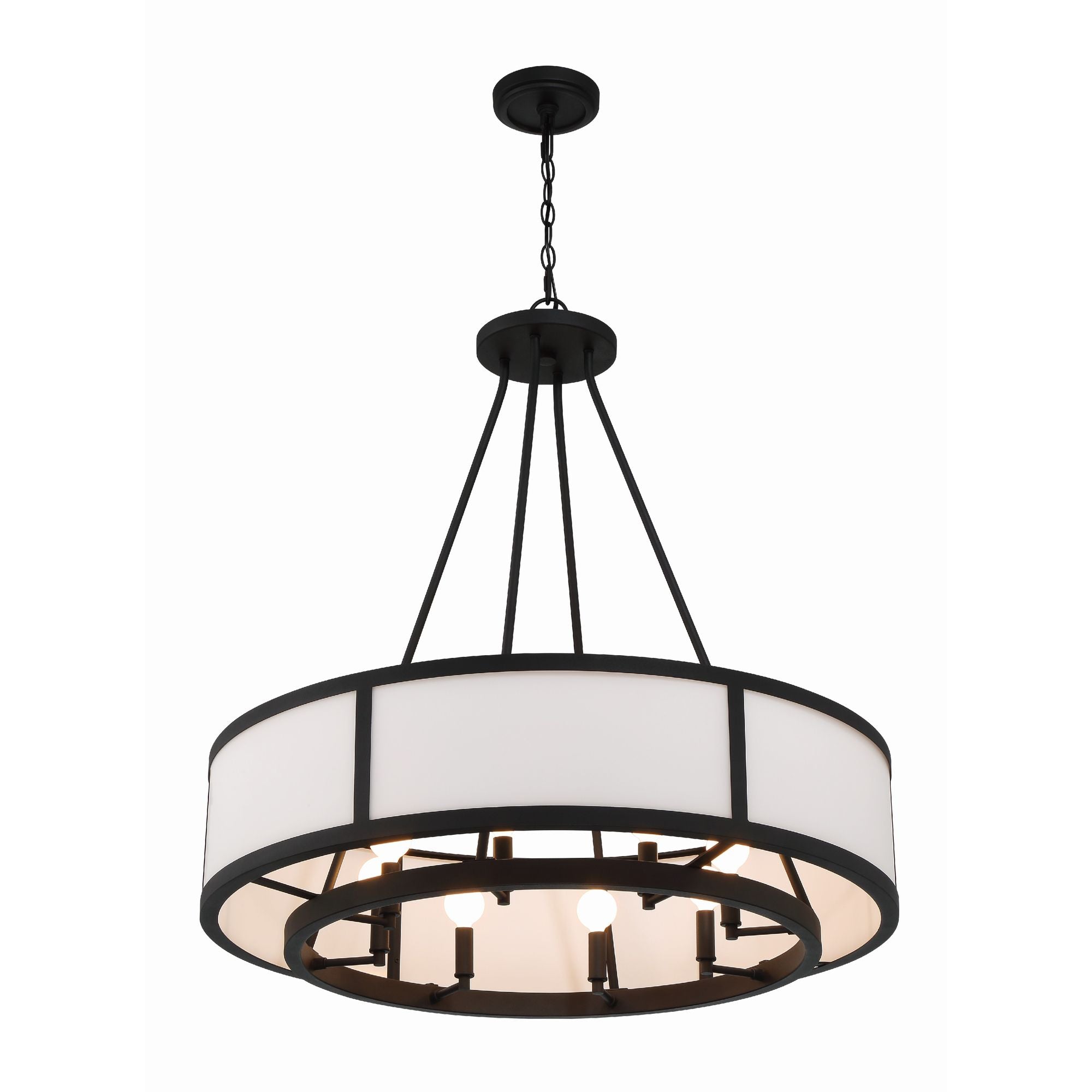 Bryant 32'' Black Forged Chandelier Black 32"W x 34"H x 32"D