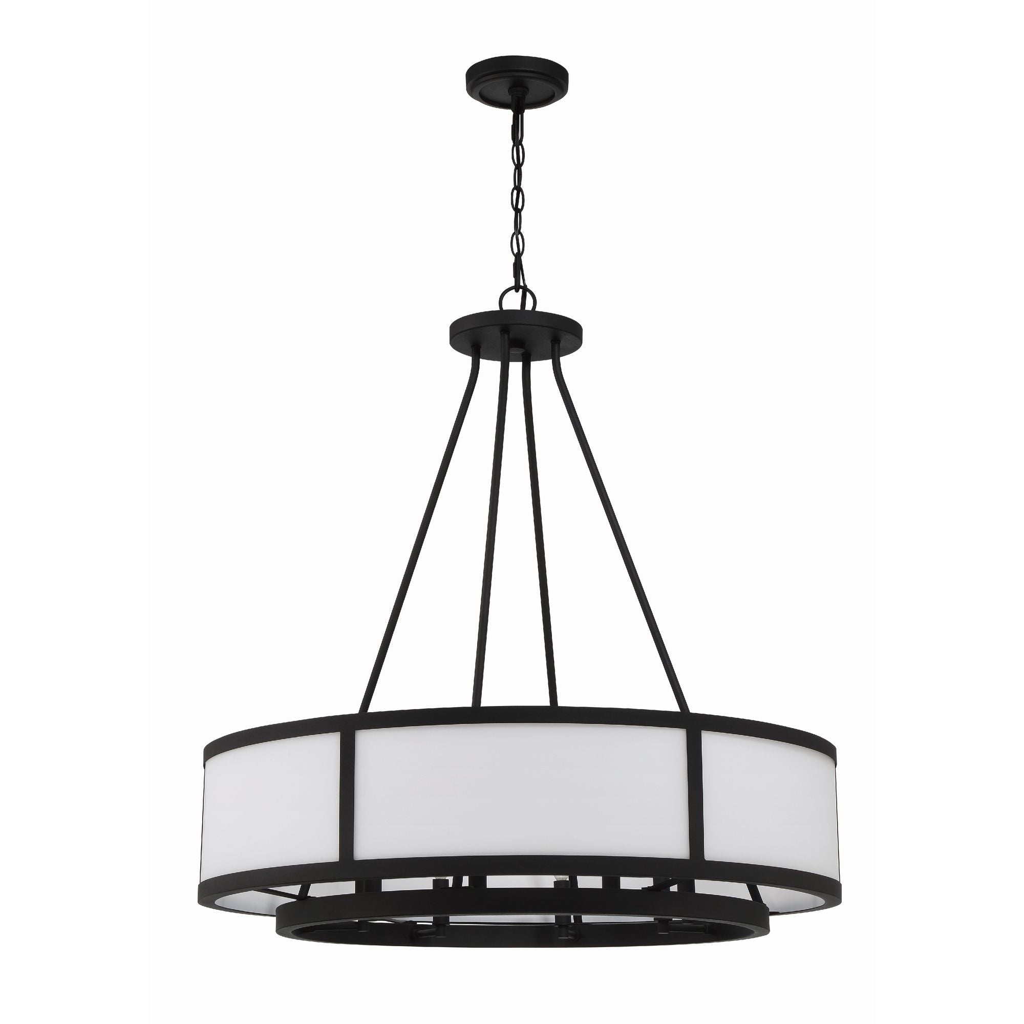 Bryant 32'' Black Forged Chandelier Black 32"W x 34"H x 32"D