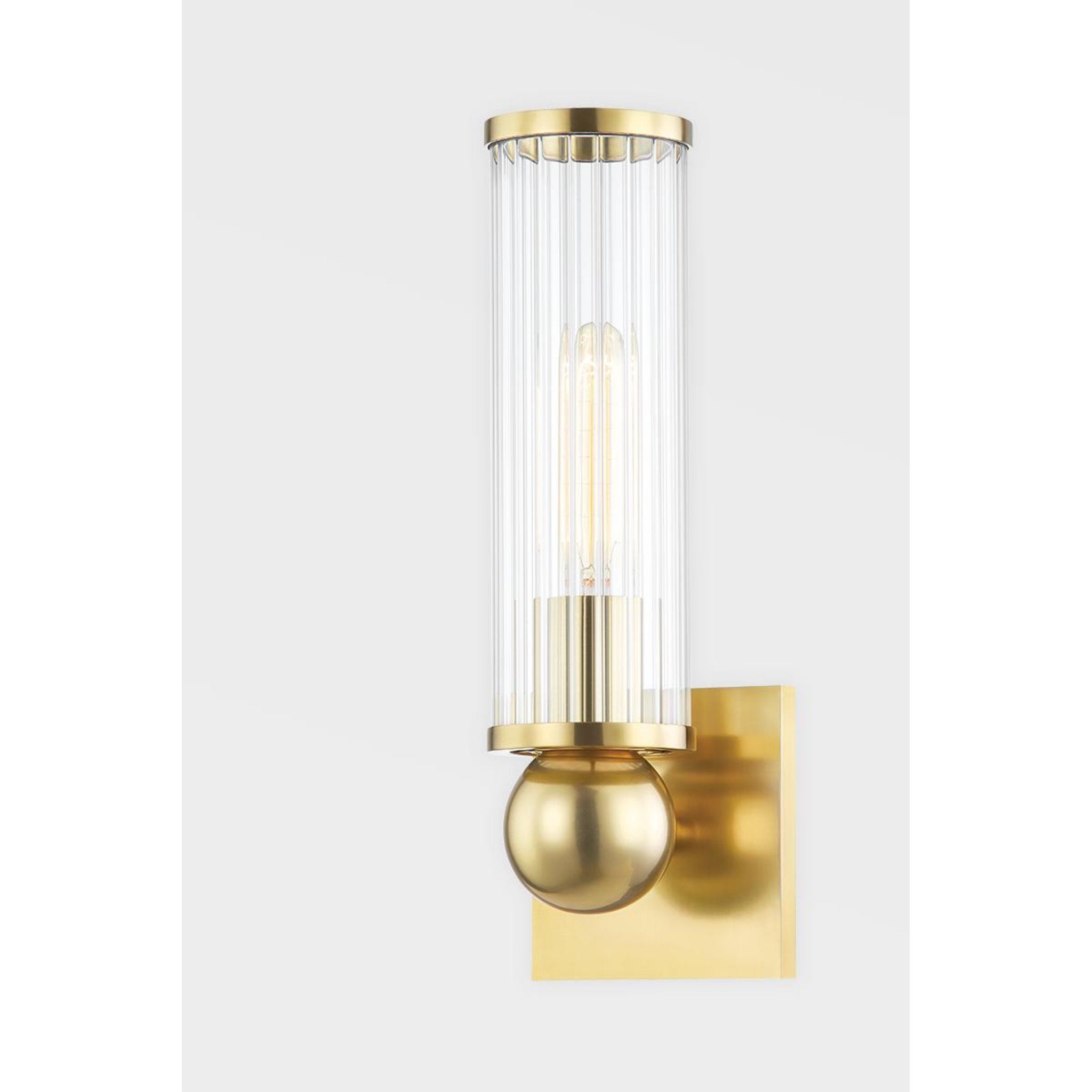 Malone 1-Light Wall Sconce in  Polished Nickel 4.5L x 4.5W x 13.5H