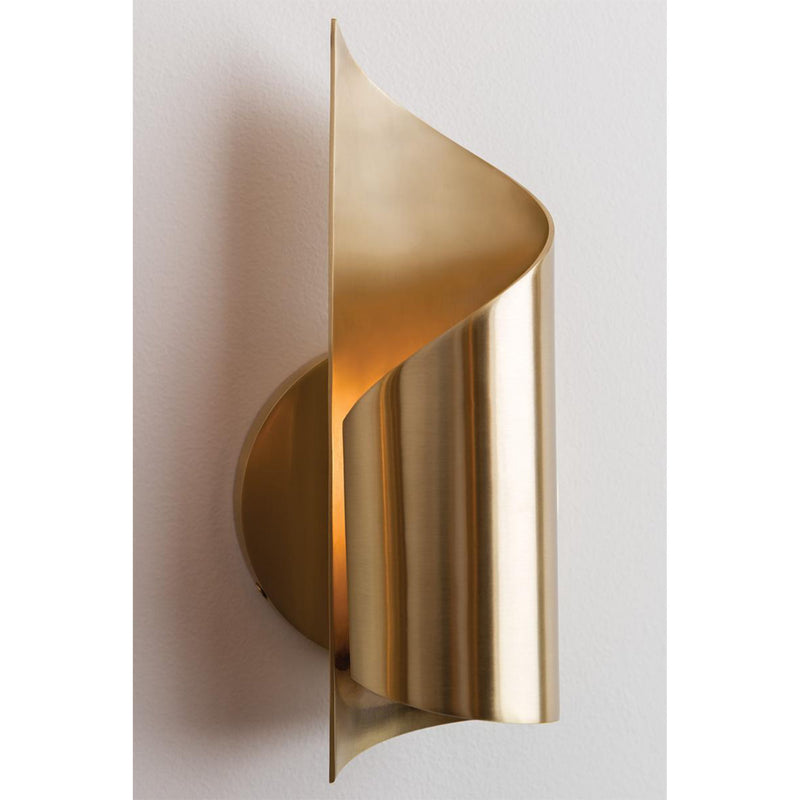 Evie 1 Light Wall Sconce in Polished Nickel
