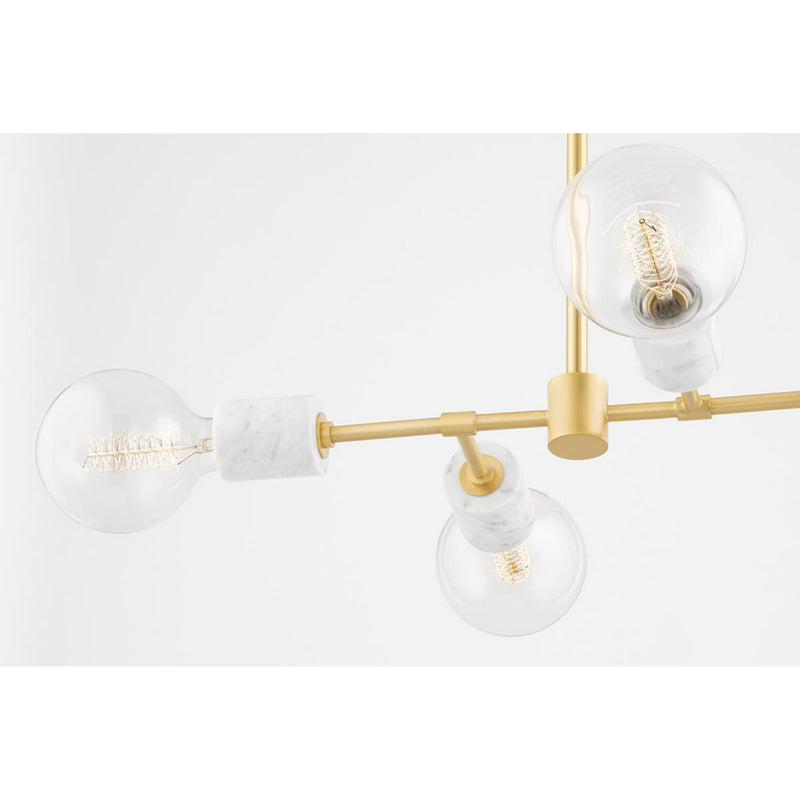 Asime 2 Light Wall Sconce in Aged Brass