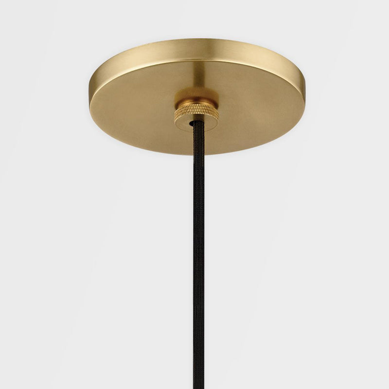 Reese 1 Light Pendant in Aged Brass