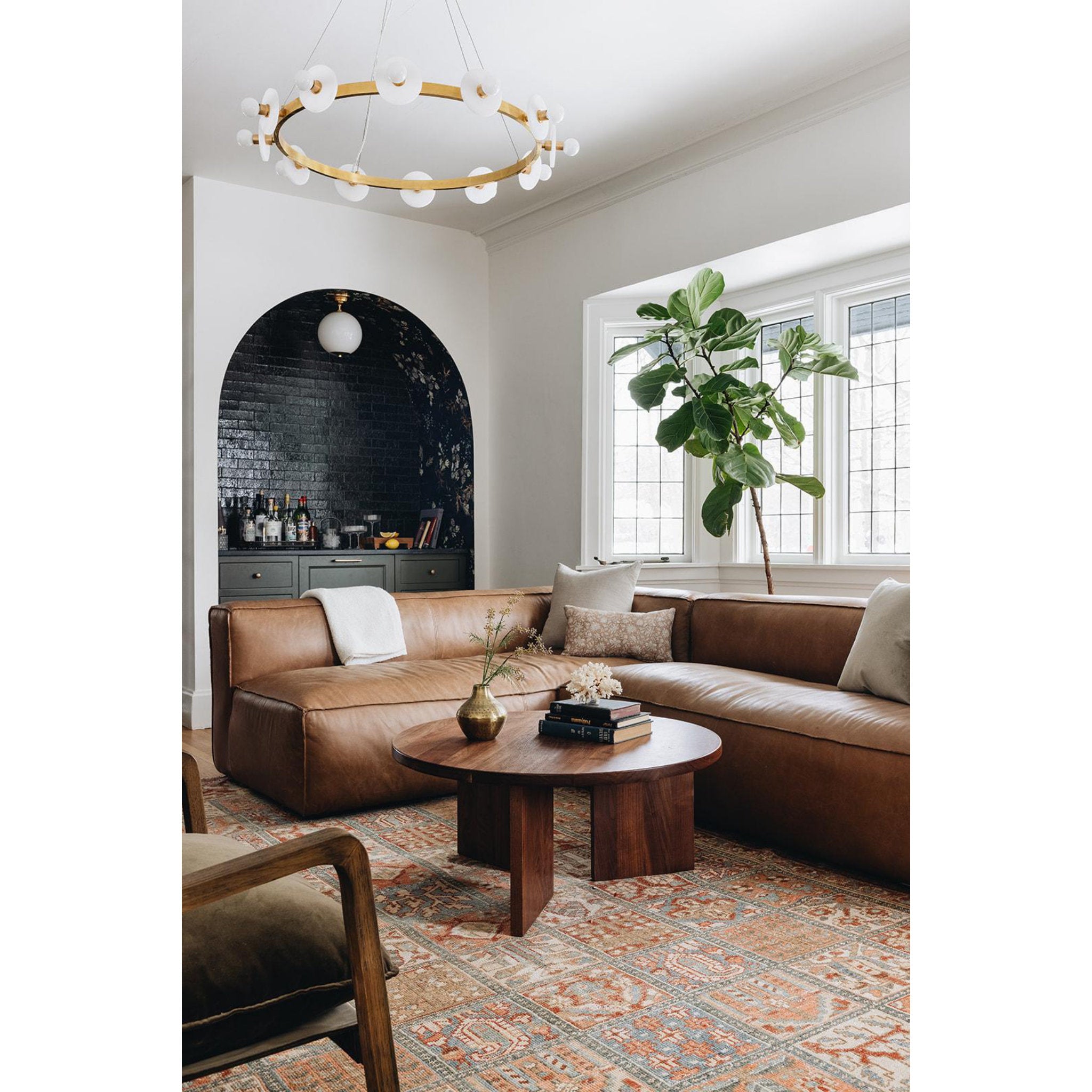 Austen 12-Light Chandelier in  Aged Brass 40L x 40W x 18H