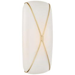 Champalimaud Fondant 24" Linear Bath Sconce in Soft Brass with White Glass
