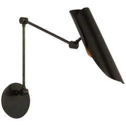 Champalimaud Flore Double Library Wall Light in Gun Metal