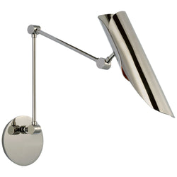 Champalimaud Flore Double Library Wall Light in Polished Nickel