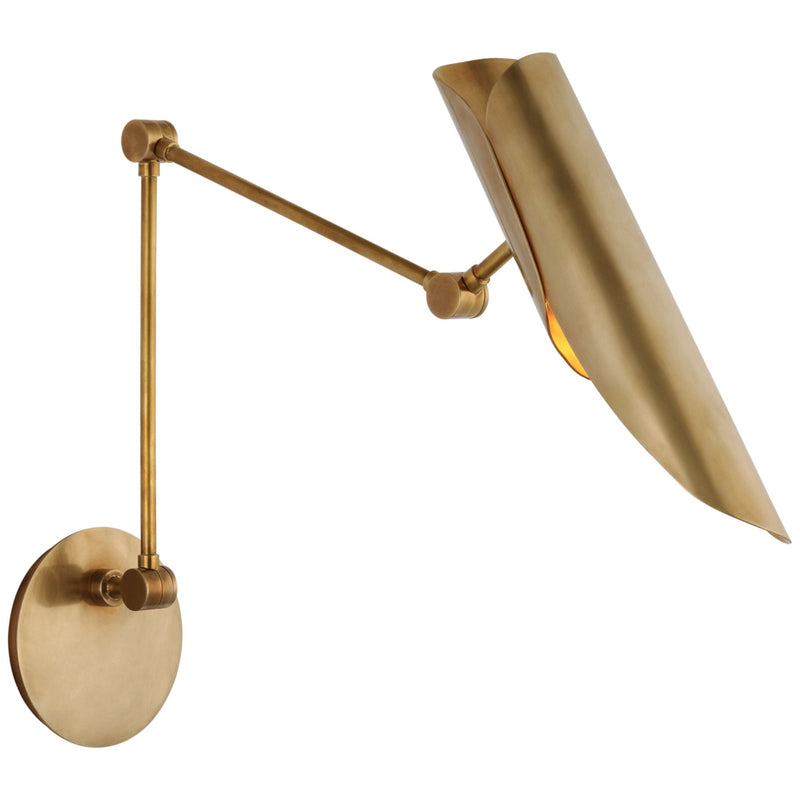 Champalimaud Flore Double Library Wall Light in Soft Brass