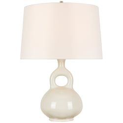 Champalimaud Lamu Large Table Lamp in Ivory with Linen Shade
