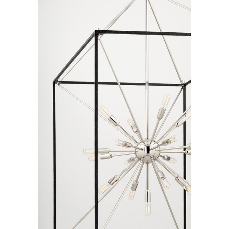 Glendale 9 Light Lantern in Polished Nickel