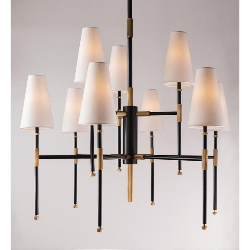 Bowery 9 Light Chandelier in Aged Old Bronze