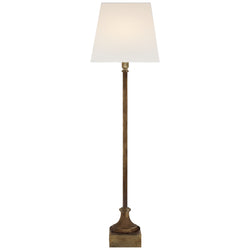 Chapman & Myers Cawdor Buffet Lamp in Gilded Iron with Linen Shade
