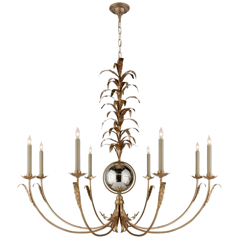 Chapman & Myers Gramercy Large Chandelier in Gilded Iron