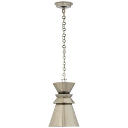 Chapman & Myers Alborg Small Stacked Pendant in Antique Nickel with Antique Nickel Shade