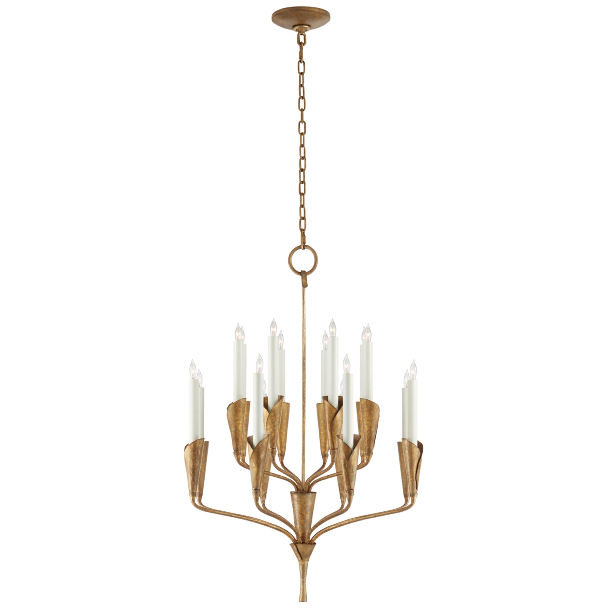 Chapman & Myers Aiden Small Chandelier in Gilded Iron