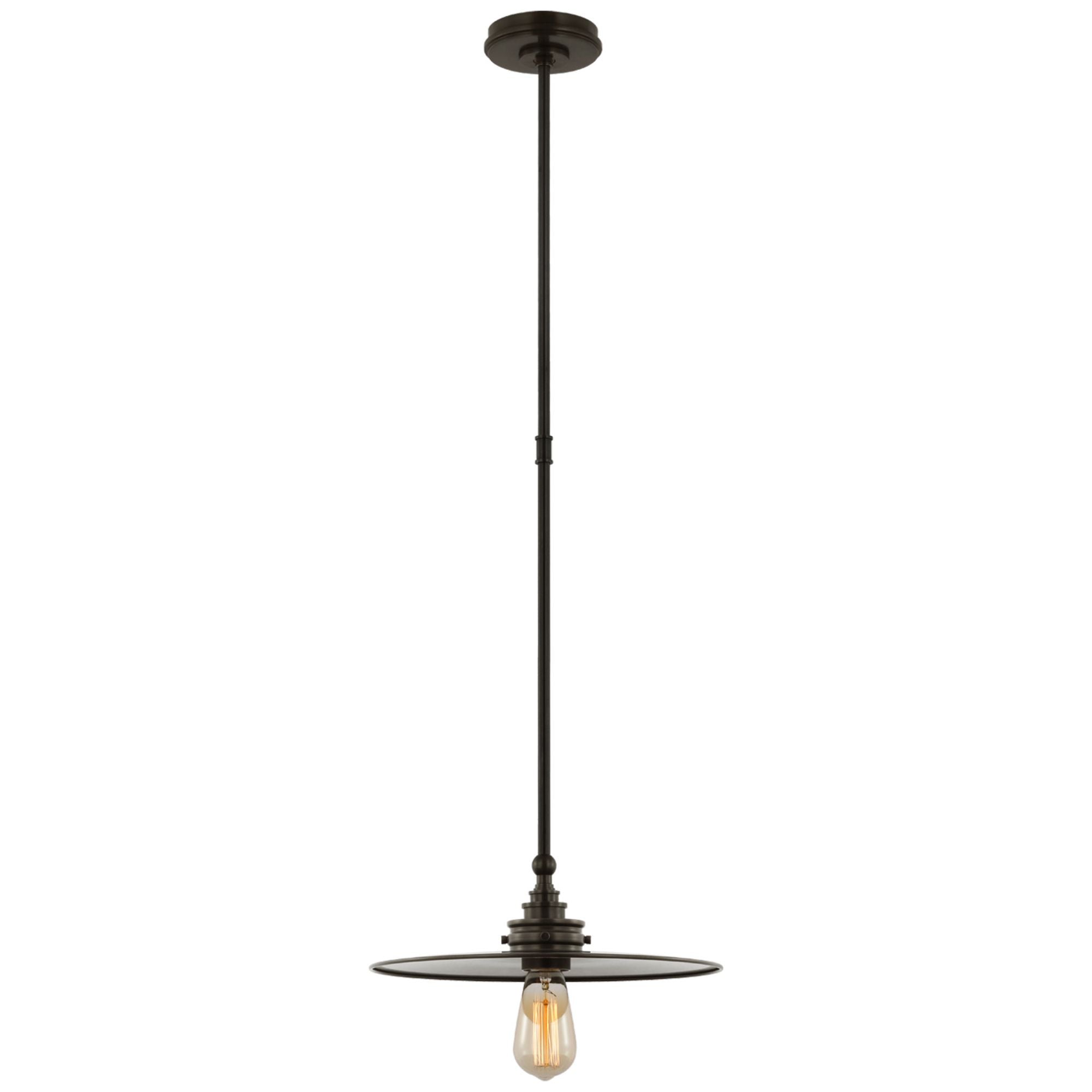 Chapman & Myers Parkington 14" Pendant in Bronze Ceiling Light W14"