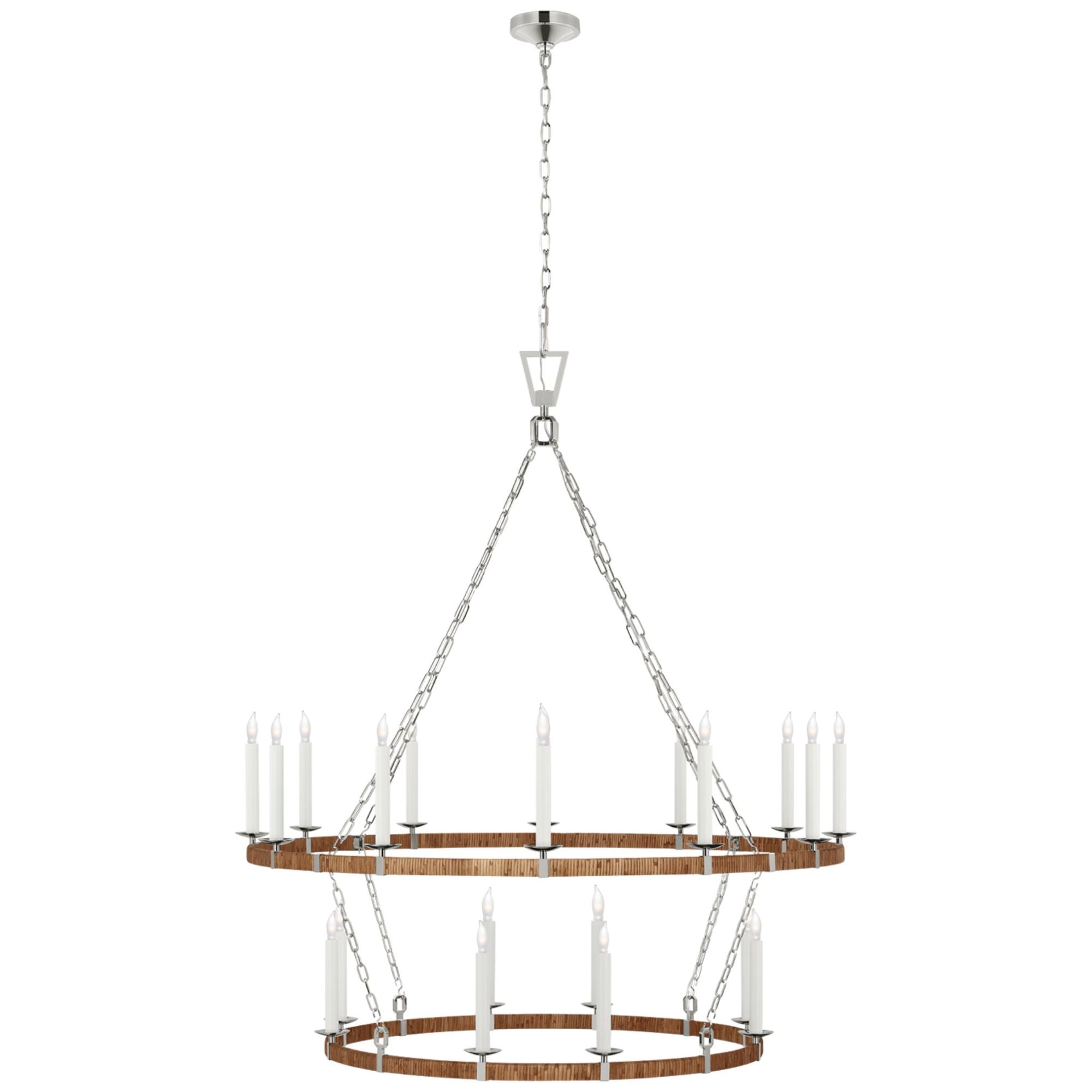 Chapman & Myers Darlana Extra Large Two Tier Chandelier - Thumbnail 5