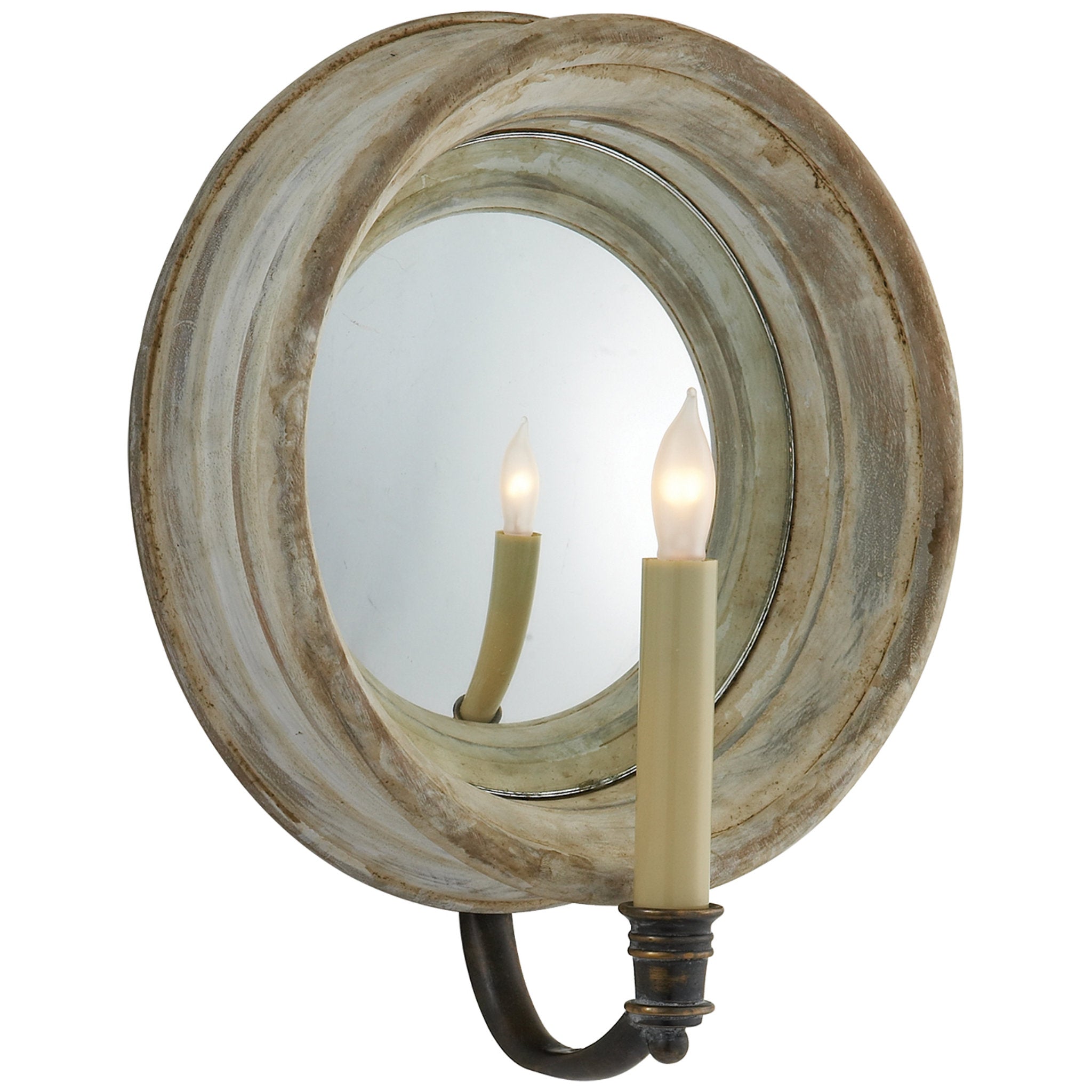 Chapman & Myers Chelsea Medium Reflection Sconce in Old White