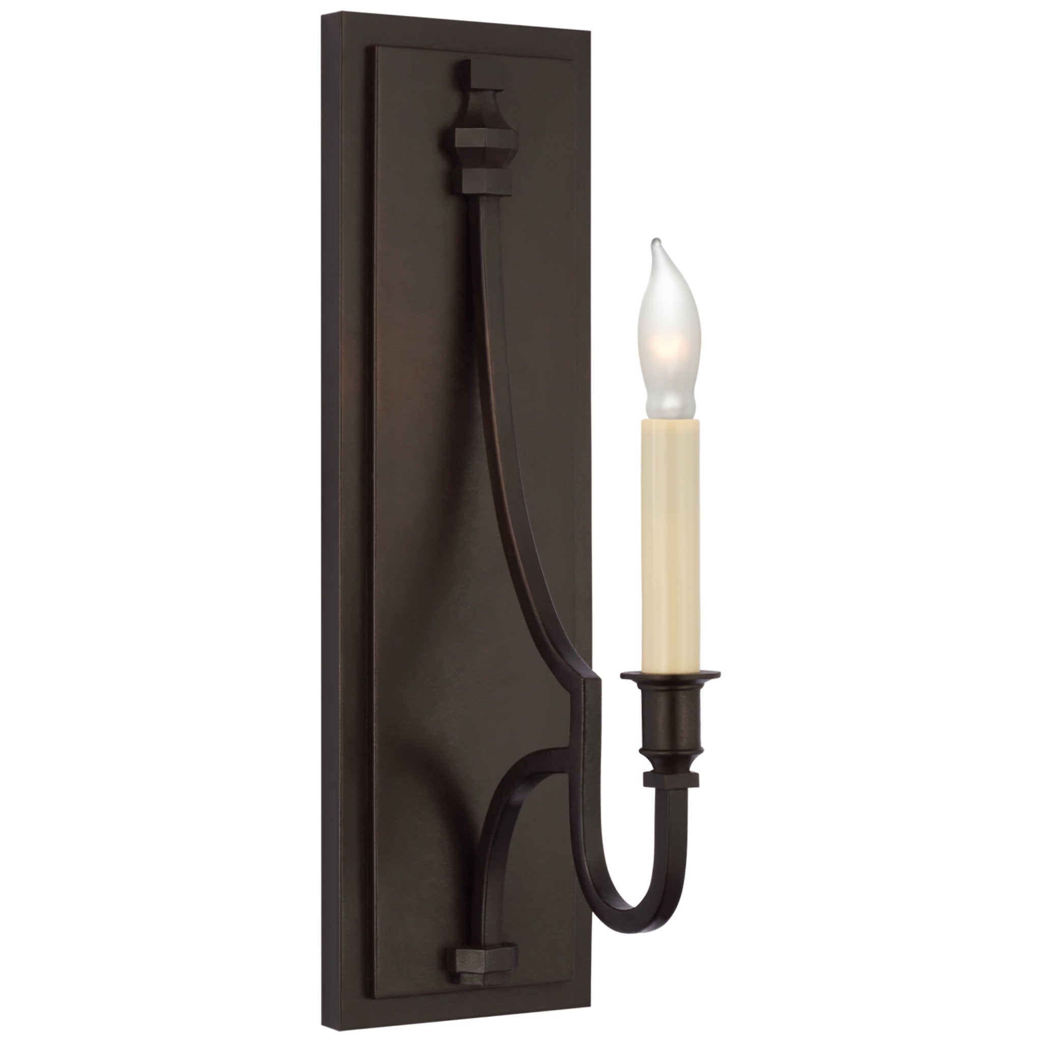 Chapman & Myers Mykonos Medium Sconce in Aged Iron Wall Light W4.75" x H16"