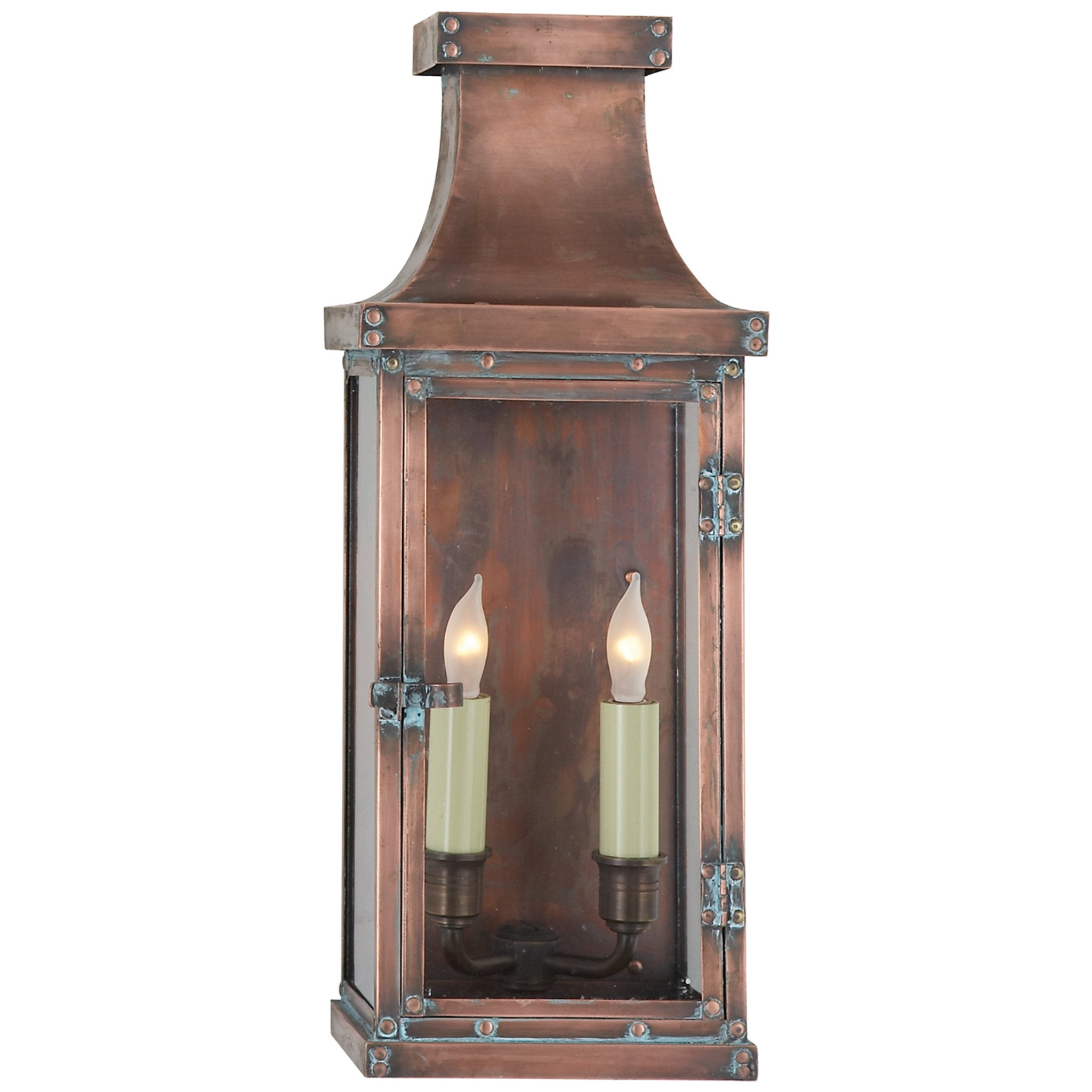 Chapman & Myers Bedford Medium 3/4 Lantern in Natural Copper