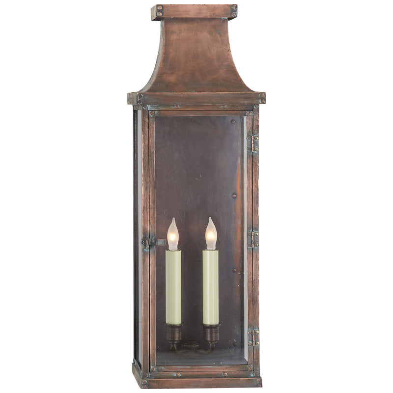 Chapman & Myers Bedford Large 3/4 Lantern in Natural Copper