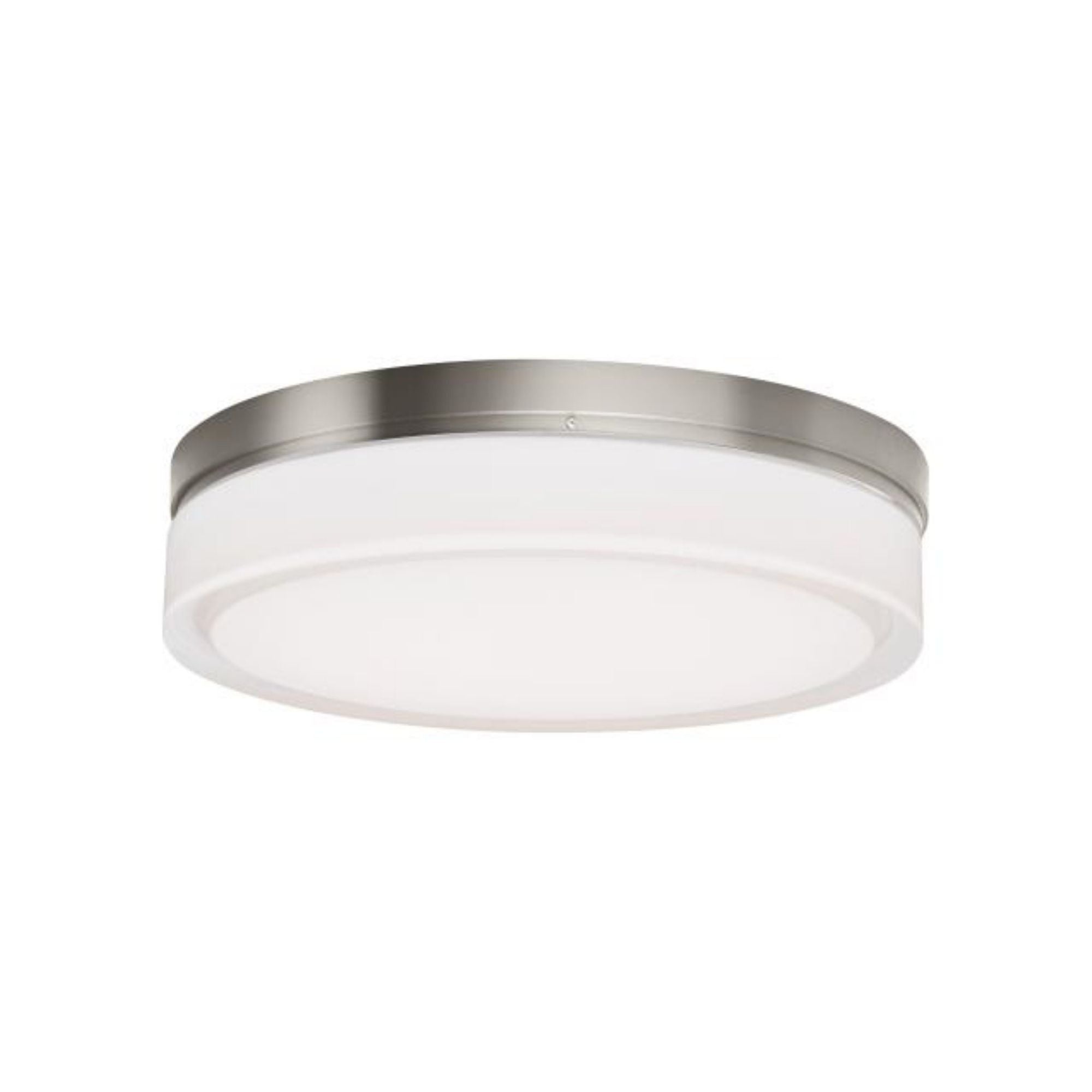 Cirque Large Flush Mount Flush & Semi-Flush Mount, Wall Collection 1-Light LED 2700K Satin Nickel by Sean Lavin