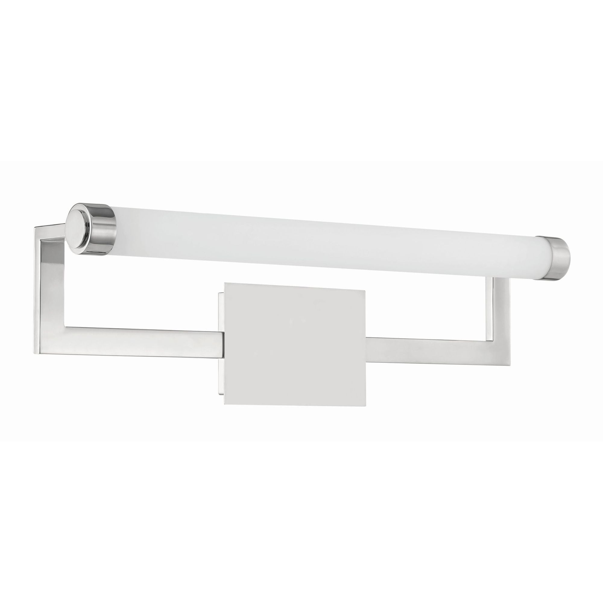 Clinton Integrated LED Polished Nickel Picture Light Glass 26.25"W x 8"H x 5"D