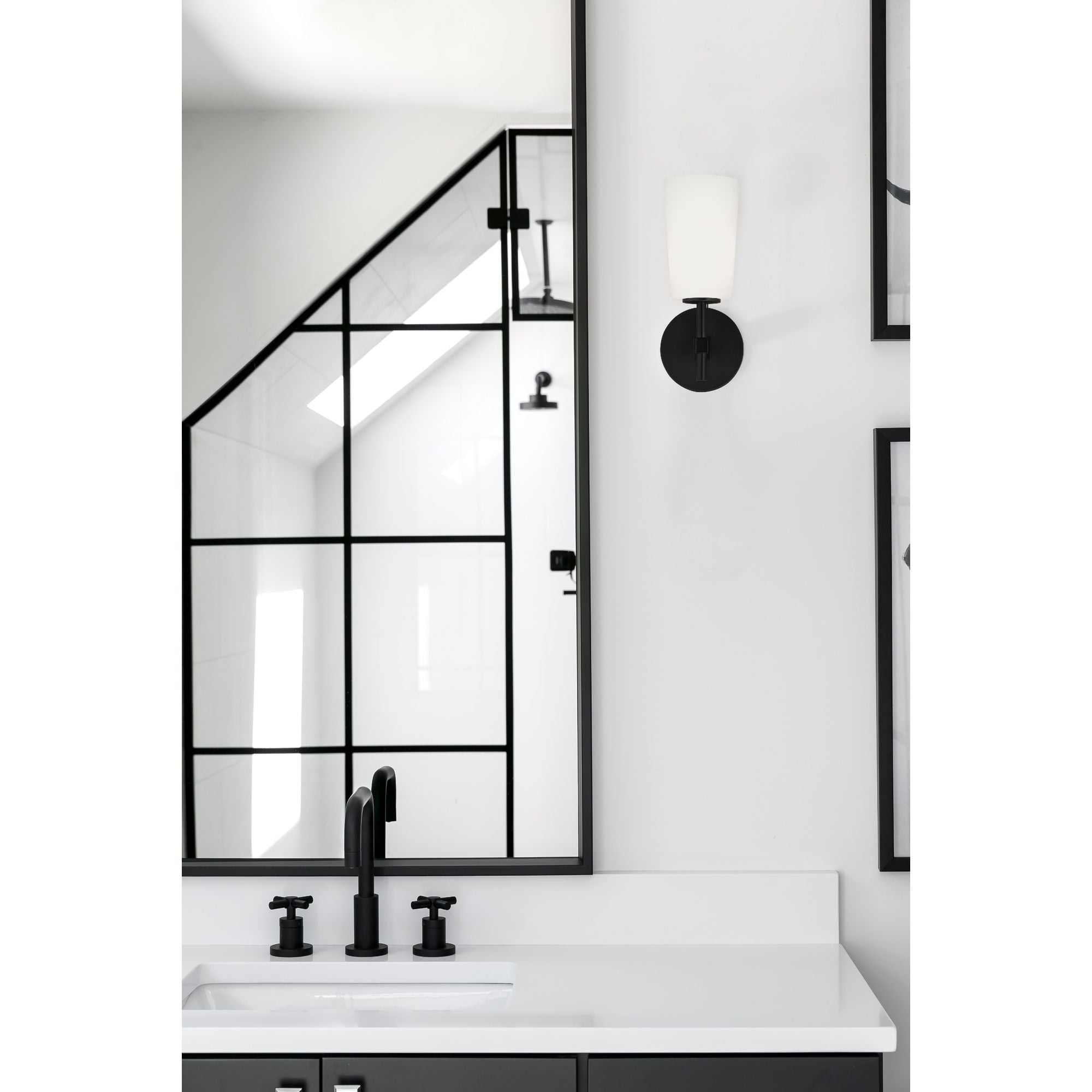 Colton 5.5'' Black Sconce Black 5.5"W x 13.25"H x 6.5"D