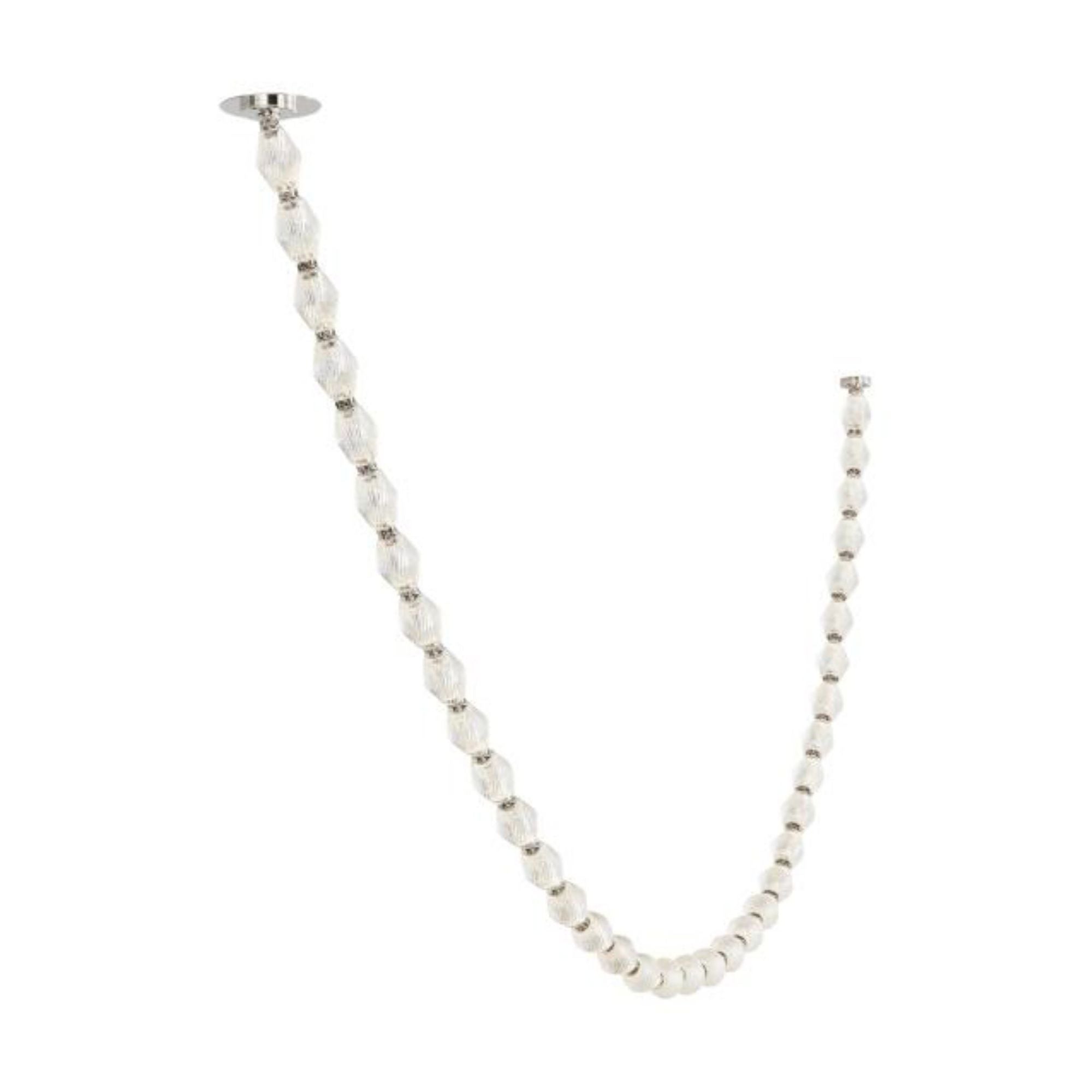 Collier 108 Chandelier Chandeliers 1-Light LED 2700K Polished Nickel by Sean Lavin