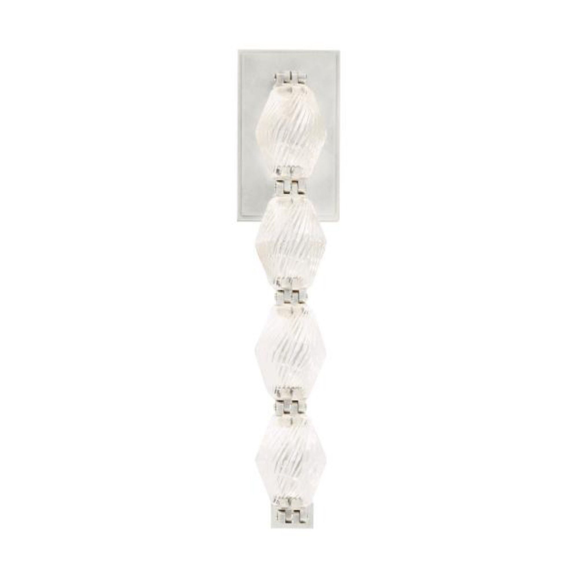 Collier 15 Wall Sconce Wall Collection 1-Light LED 2700K Polished Nickel by Sean Lavin