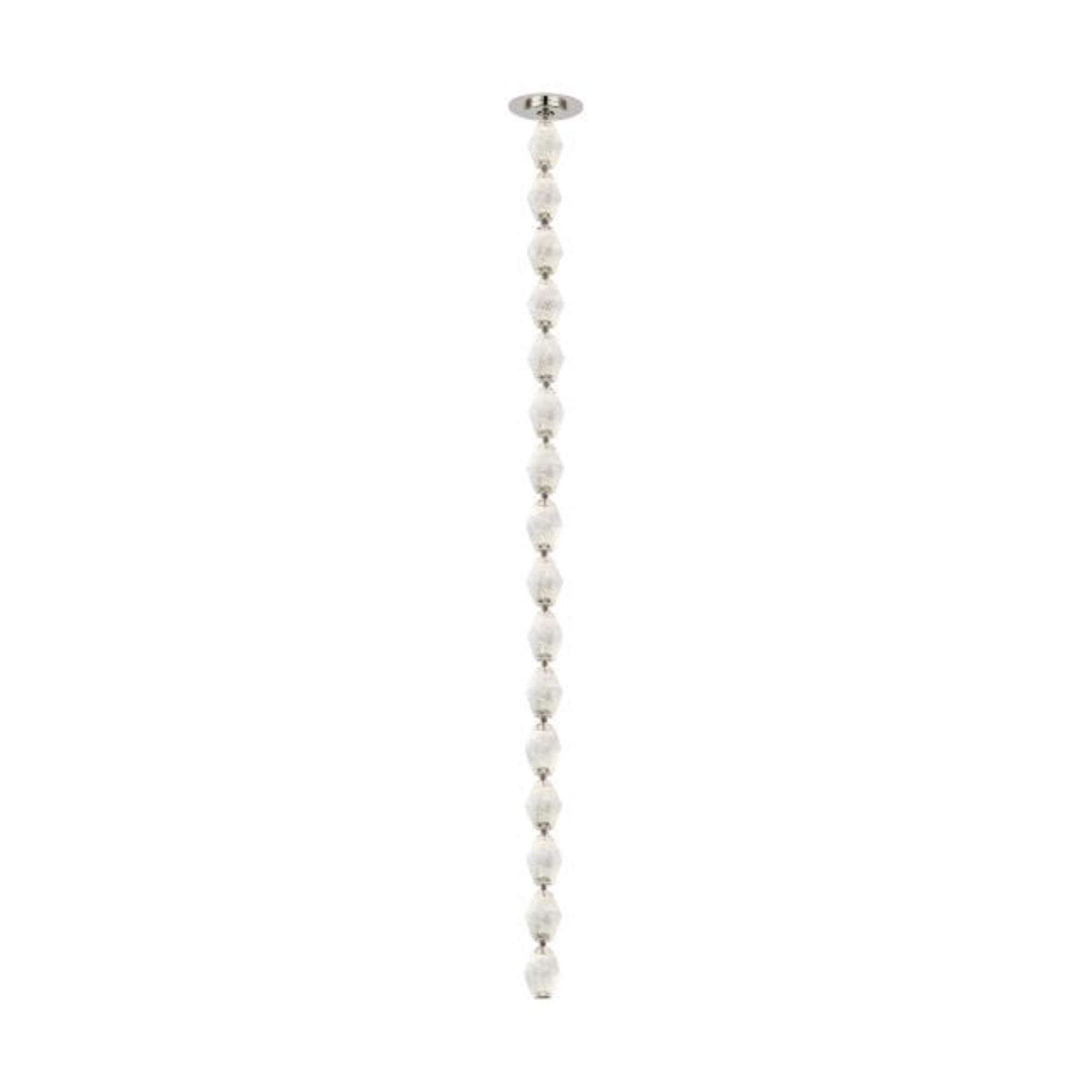 Collier 48 Pendant Line-Voltage Pendants/Suspension 1-Light LED 2700K Polished Nickel by Sean Lavin