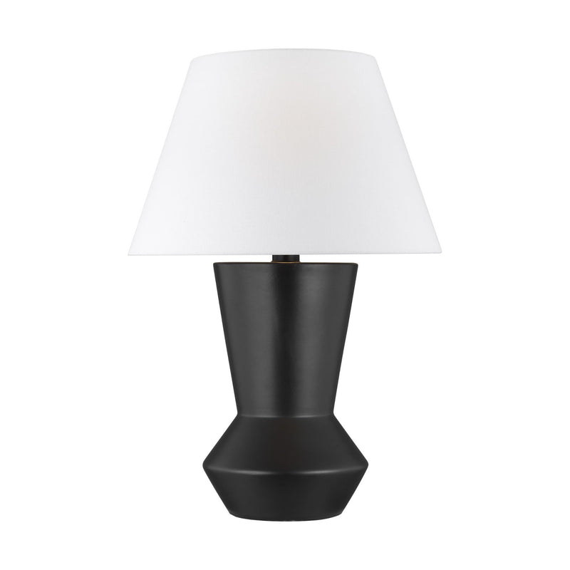 Generation Lighting CT1051COLAI1 Chapman & Myers Abaco 1 Light Portable Lamp in Coal / Aged Iron