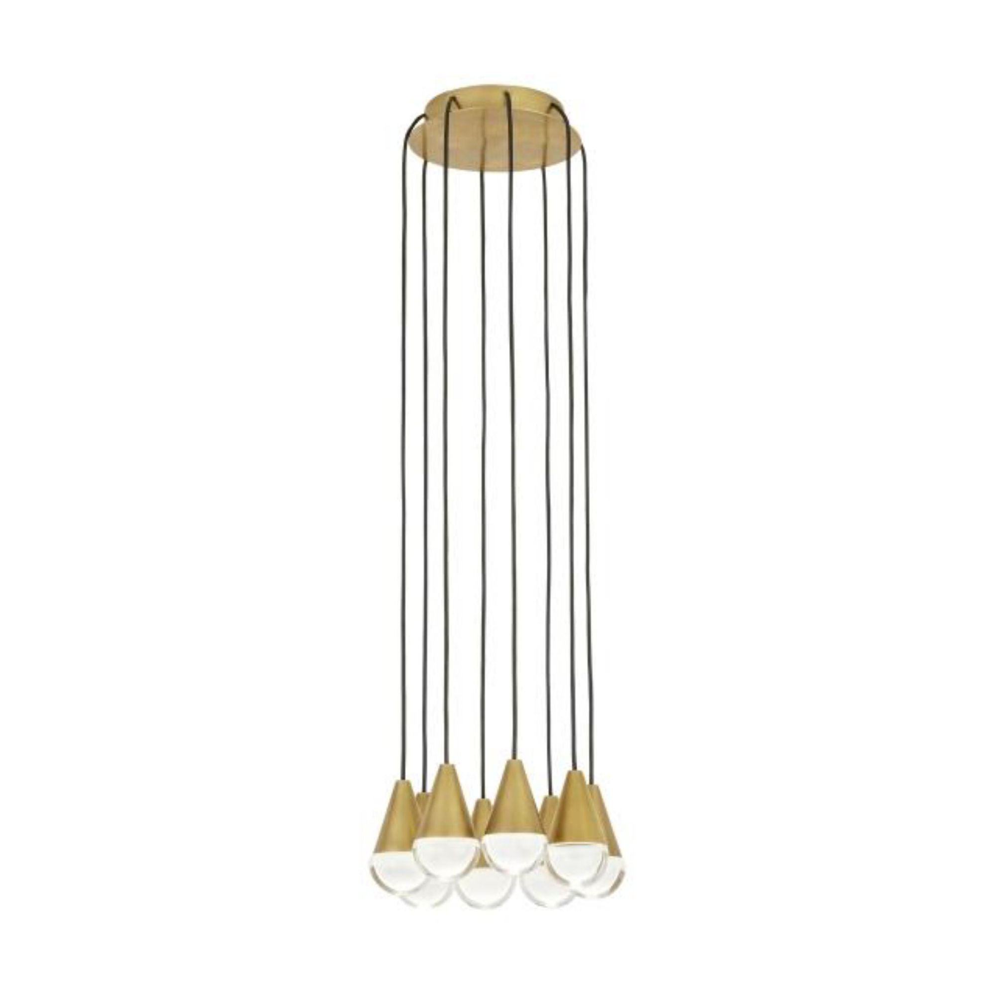 Cupola 8 Light Chandelier ESSENCE 8-Light LED 3000K Natural Brass by Sean Lavin