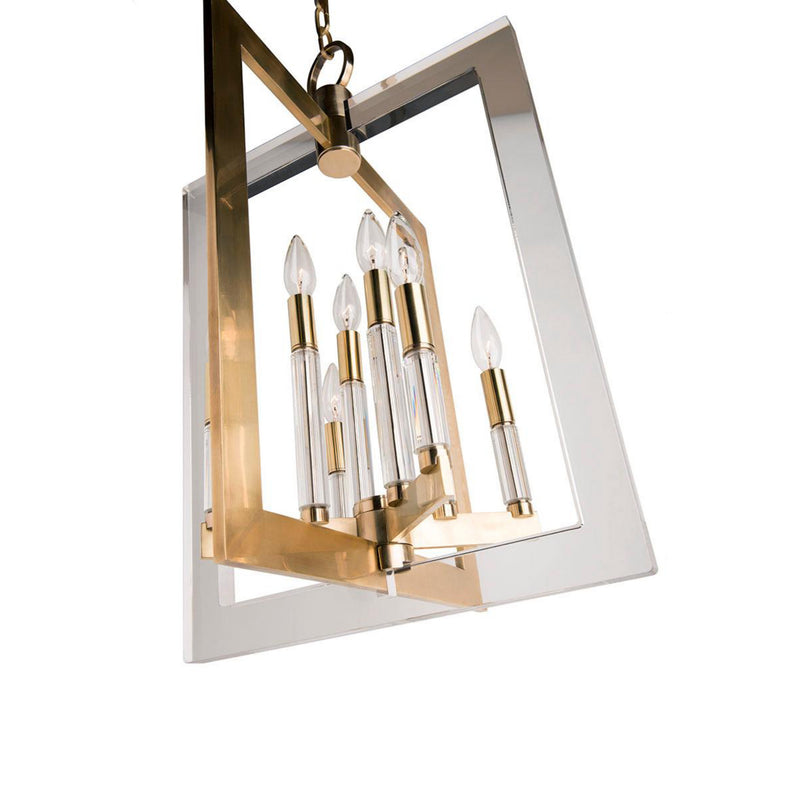 Wellington 4 Light Pendant in Polished Nickel