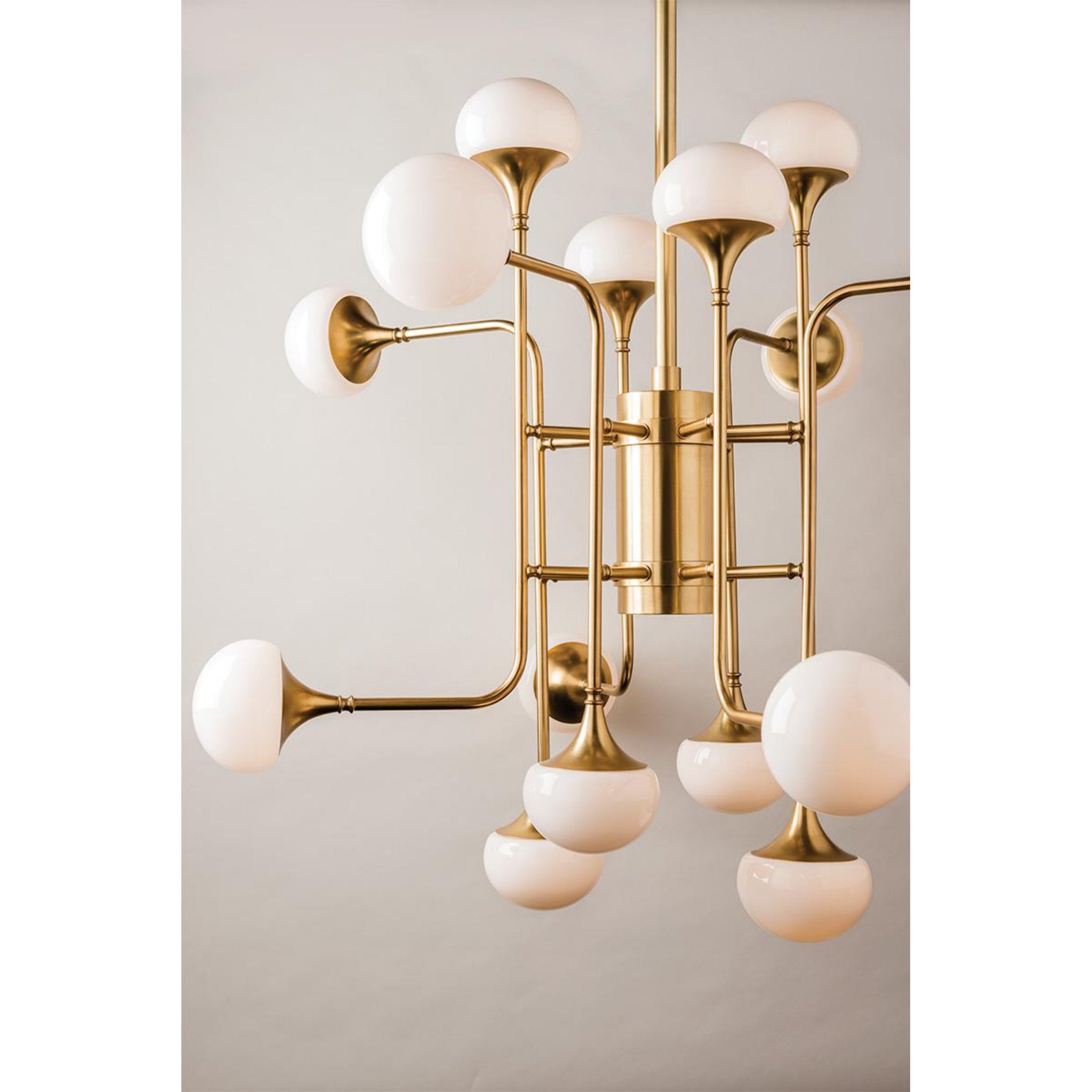 Fleming 3 Light Bath and Vanity in Aged Brass