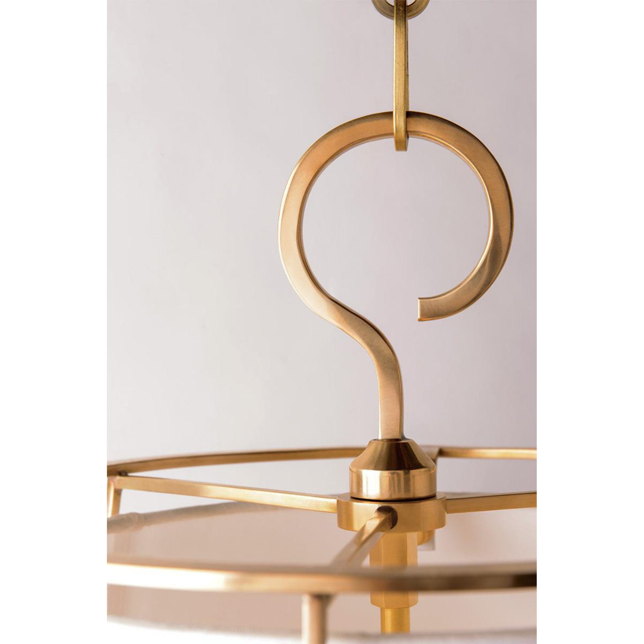 Savona 2 Light Pendant in Aged Brass
