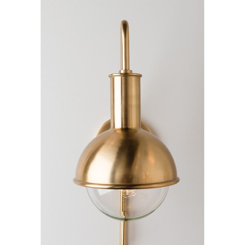 Riley 1 Light Plug-in Sconce in Old Bronze