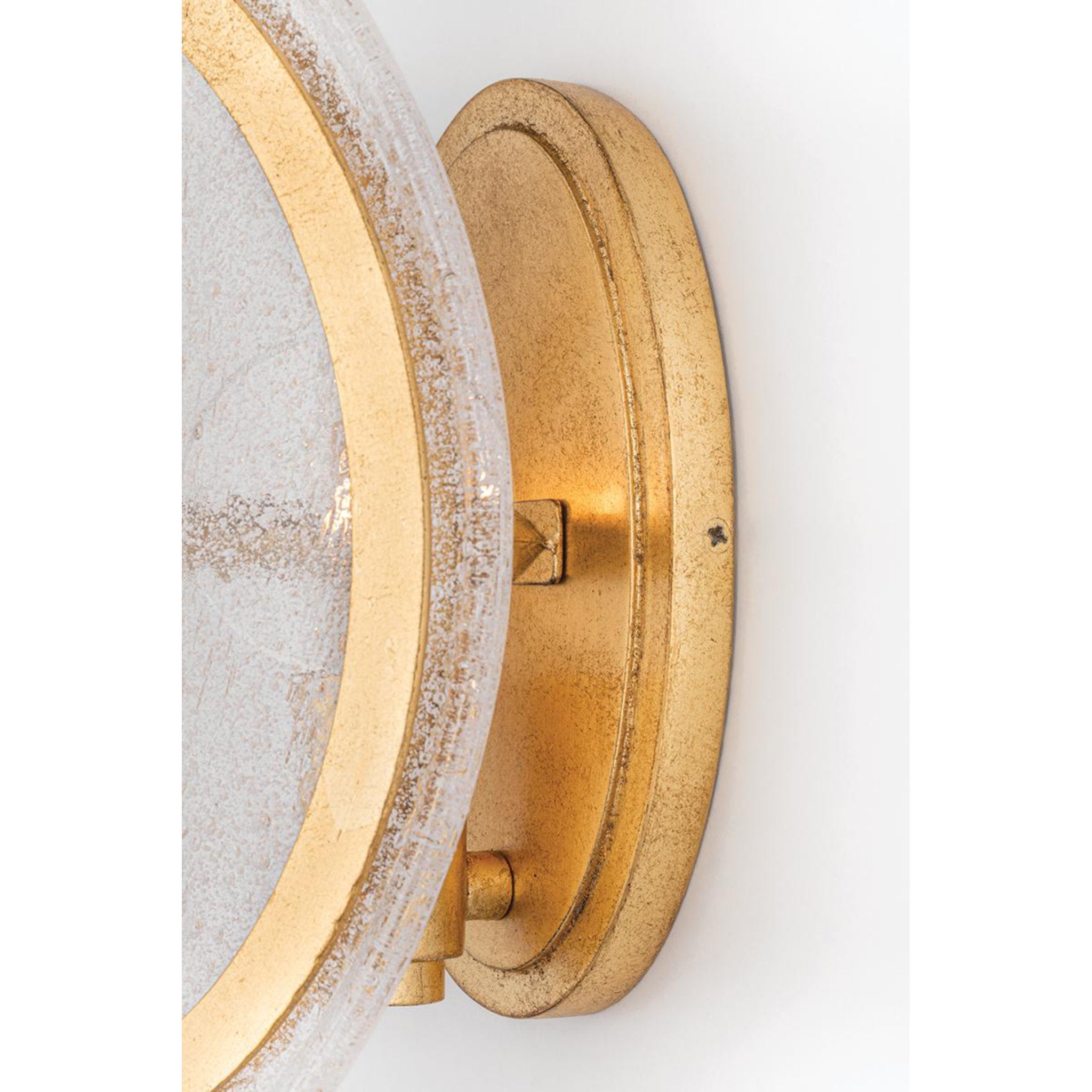 Danes 1-Light Wall Sconce in  Vintage Gold Leaf 6L x 6W x 10H