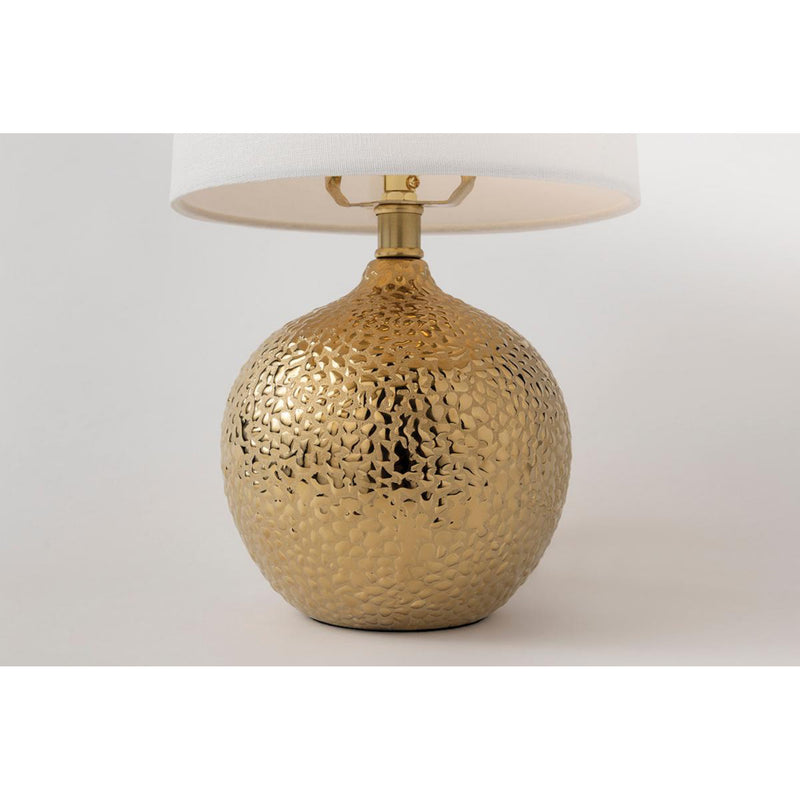 Heather 1 Light Table Lamp in Gold