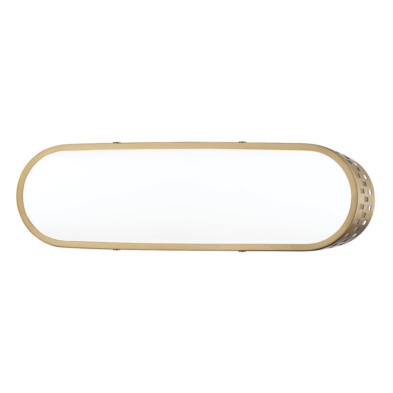 Phoebe 2 Light Wall Sconce in Aged Brass