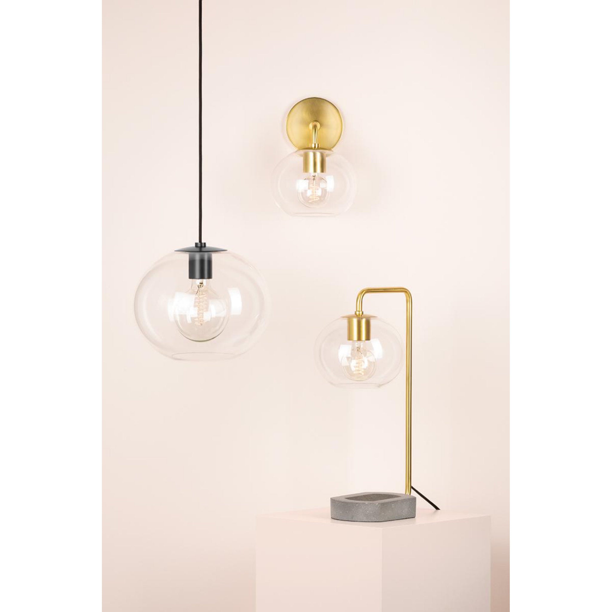 Margot 1-Light Pendant in  Aged Brass 18.25L x 16W x 13H