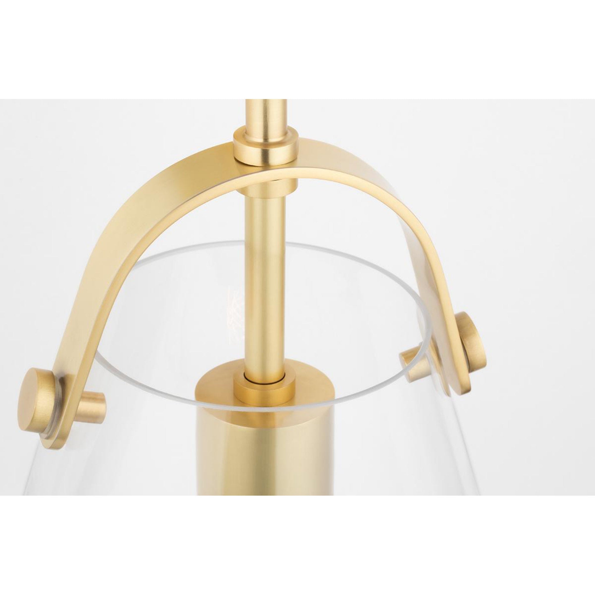 Karin 1-Light Pendant in  Polished Nickel 12.75L x 12.75W x 13.75H