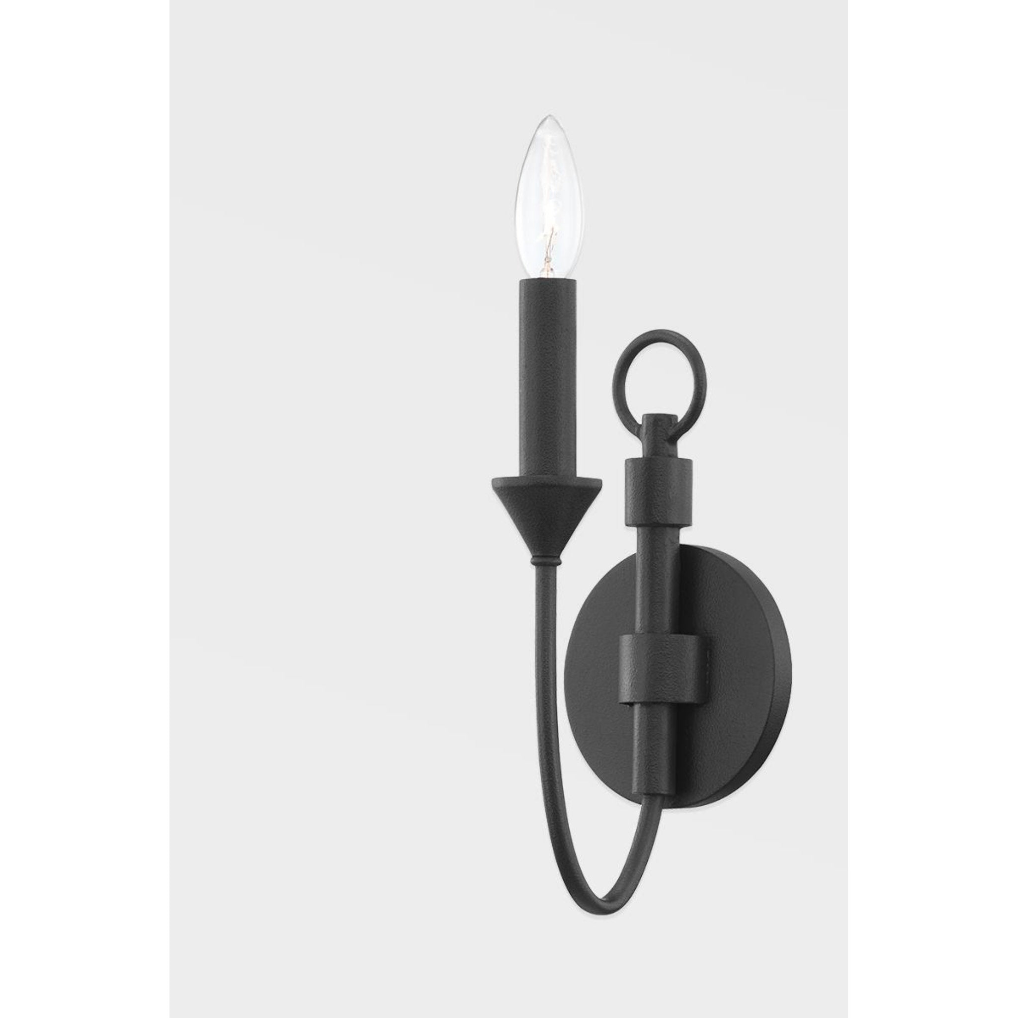 Cate Wall Sconce 3-Light LED in  Forged Iron 7.75L x 7.75W x 17.5H