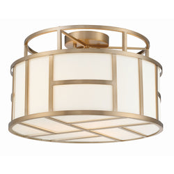 Libby Langdon for Crystorama Danielson 3 Light Vibrant Gold Ceiling Mount