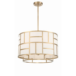 Libby Langdon for Crystorama Danielson 6 Light Vibrant Gold Chandelier