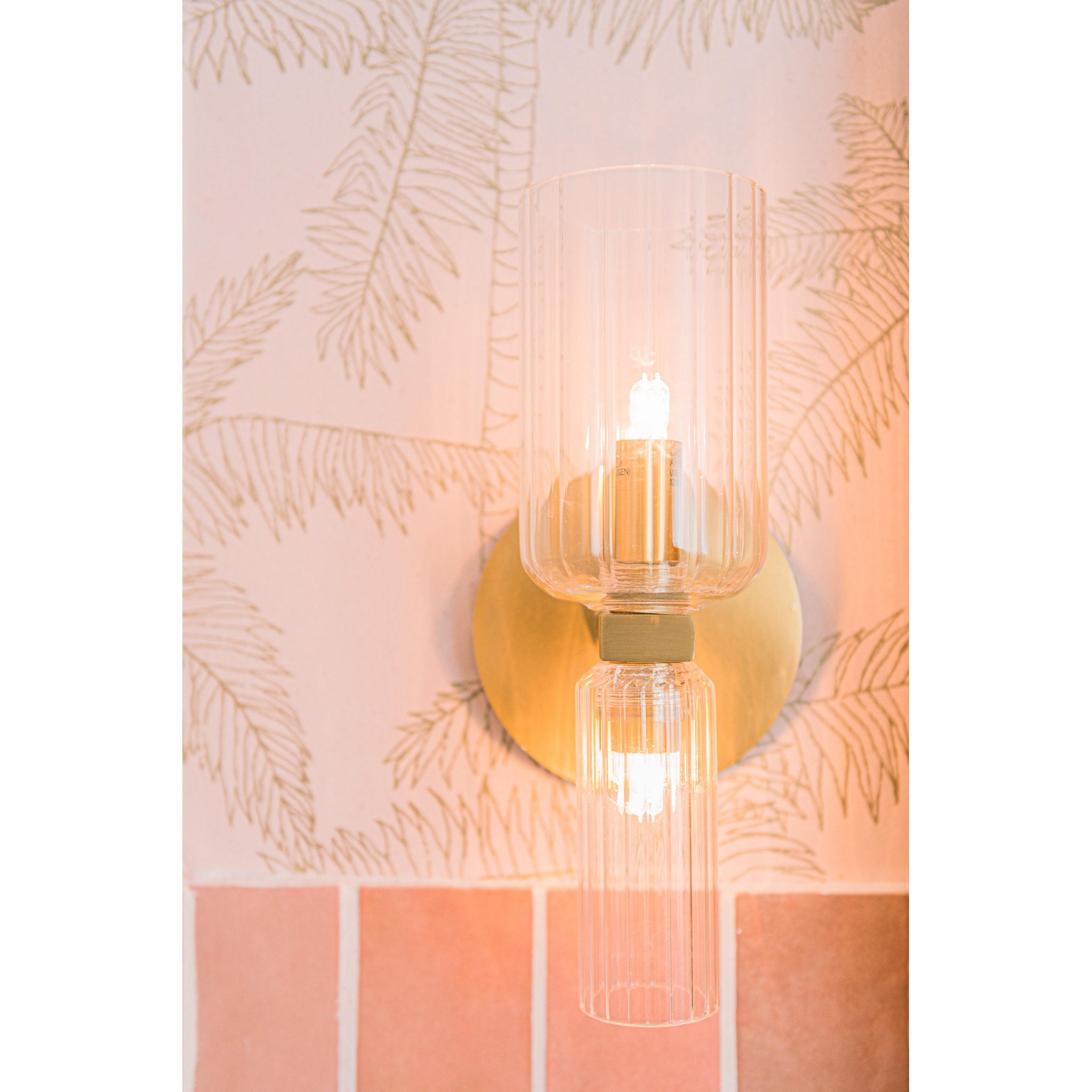 Tabitha 2-Light Wall Sconce in Aged Brass